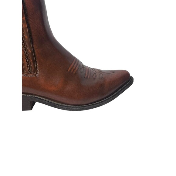 El General Botines Brown Western Cowboy Ankle Boots Men's US 9  Mexico 27 - Picture 15 of 16